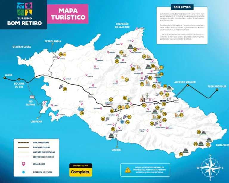 Bom Retiro foi oficialmente incluído no Mapa do Turismo Brasileiro